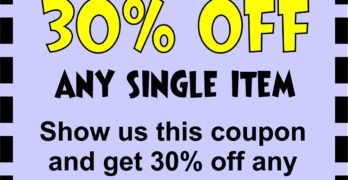 Get 30% OFF Any Single Item on Black Friday