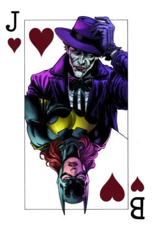batman joker playing card